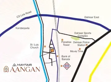 Mayfair Aangan location map, Borivali Extn
